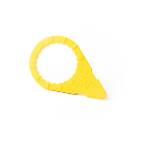 Redcat Standard Wheel Nut Indicator 25MM Yellow Pack of 100