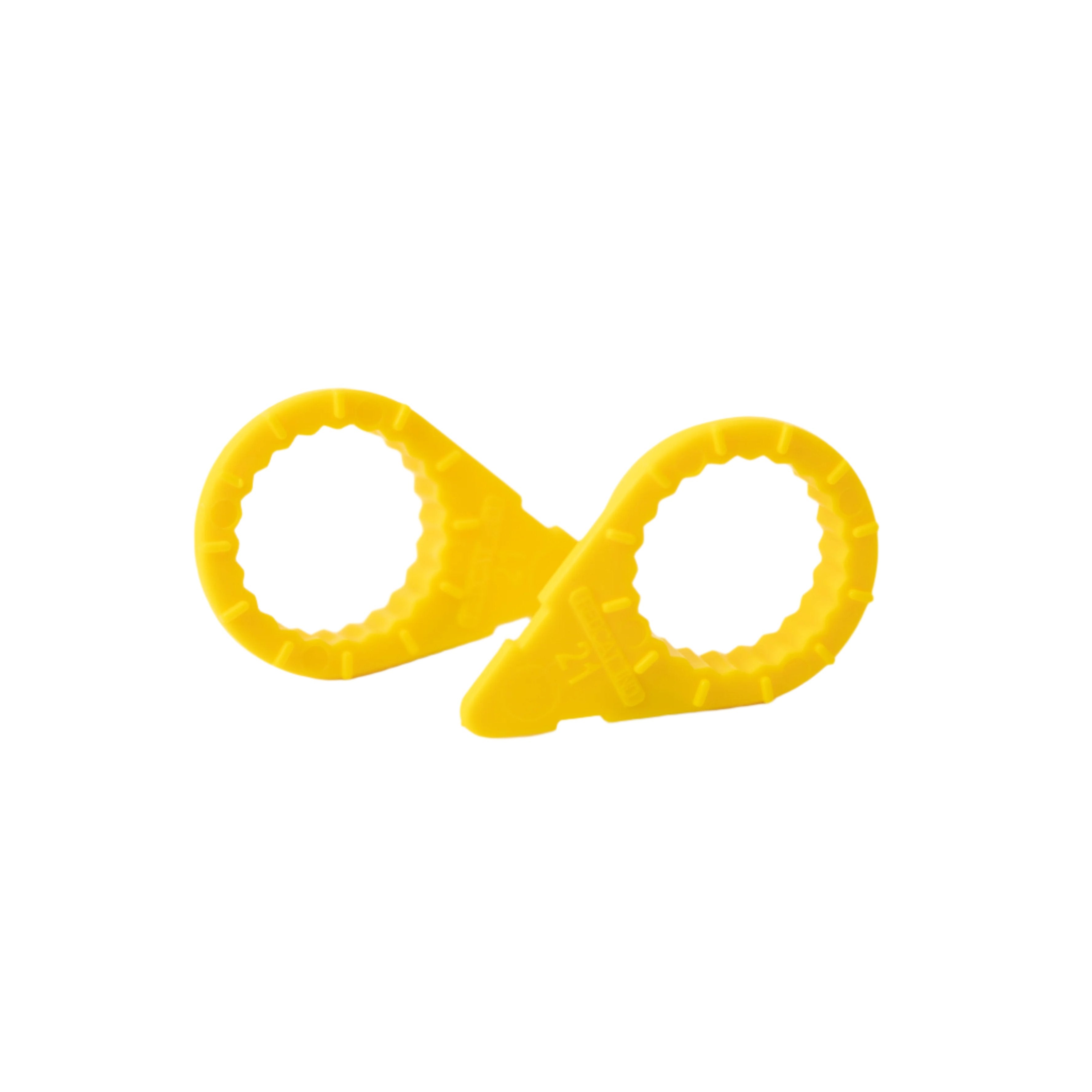 20-Pack Wheel Nut Indicators / Locks - Long Tower 32mm, Yellow (Freight Products)