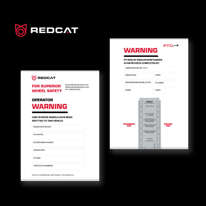 Redcat In-cab Retorque Warning Tag/hanger Pack Of 100